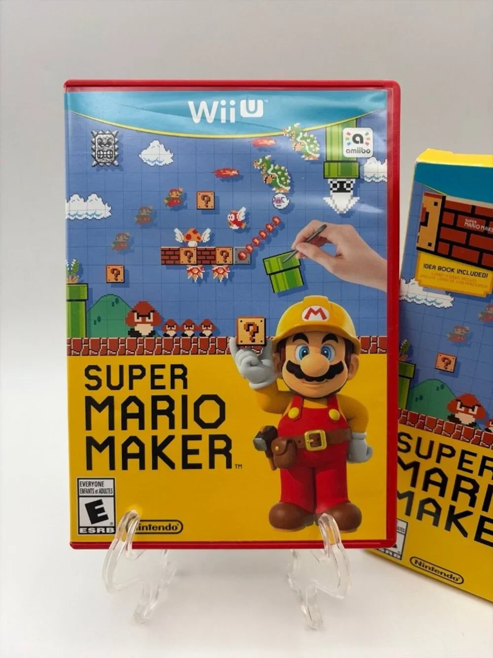Super Mario Maker (Book Bundle) (Nintendo Wii U, 2015) - CIB Tested Working